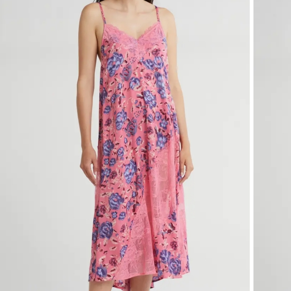 Free People Intimately Nightgown Sweet Pink Small